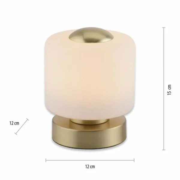 Luminaires Paul Neuhaus Lampe de table Paul Neuhaus BOTA LED Laiton, 1 lumière* Lampes En Verre