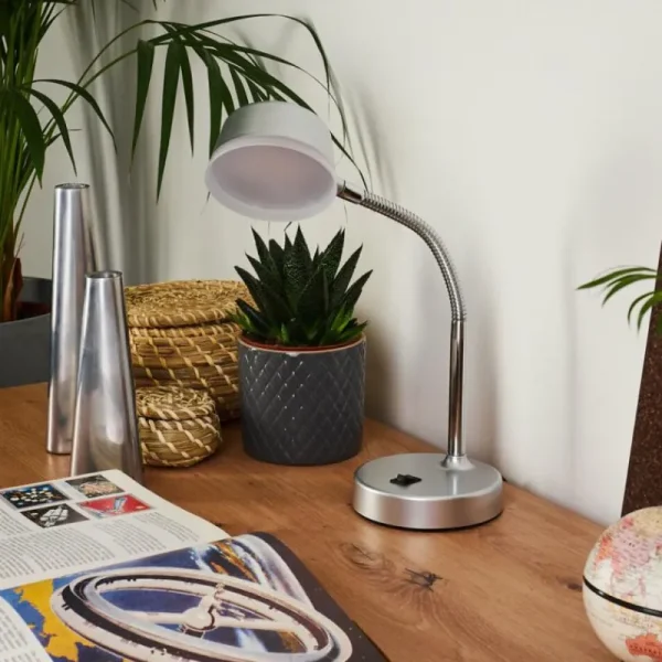 hofstein Lampe de table Pineda LED Chrome, 1 lumière* Lampes Modernes