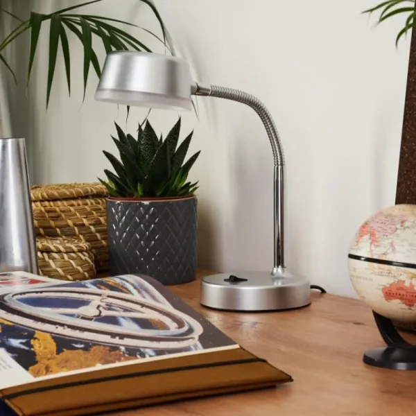 hofstein Lampe de table Pineda LED Chrome, 1 lumière* Lampes Modernes