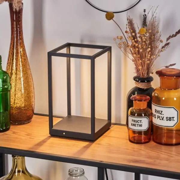 hofstein Lampe de table Ranquile LED Noir, 2 lumières* Lampes Modernes