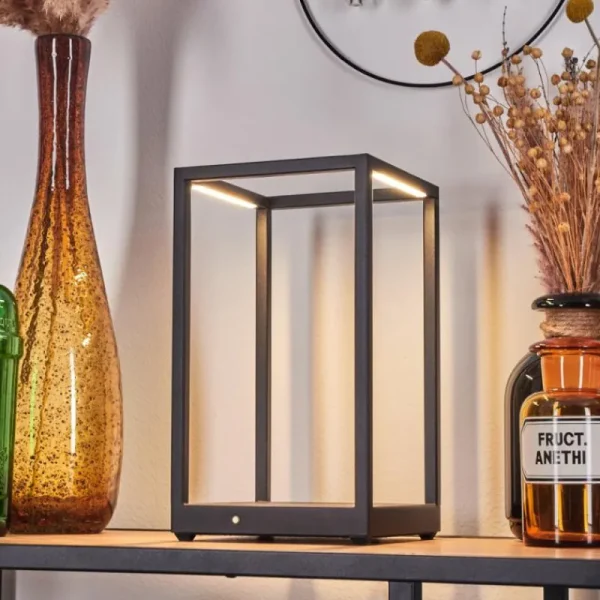 hofstein Lampe de table Ranquile LED Noir, 2 lumières* Lampes Modernes