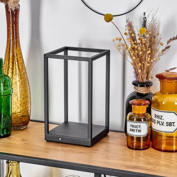 hofstein Lampe de table Ranquile LED Noir, 2 lumières* Lampes Modernes