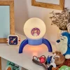 hofstein Lampe de table Rougemont LED Bleu, 1 lumière* Lampes Modernes