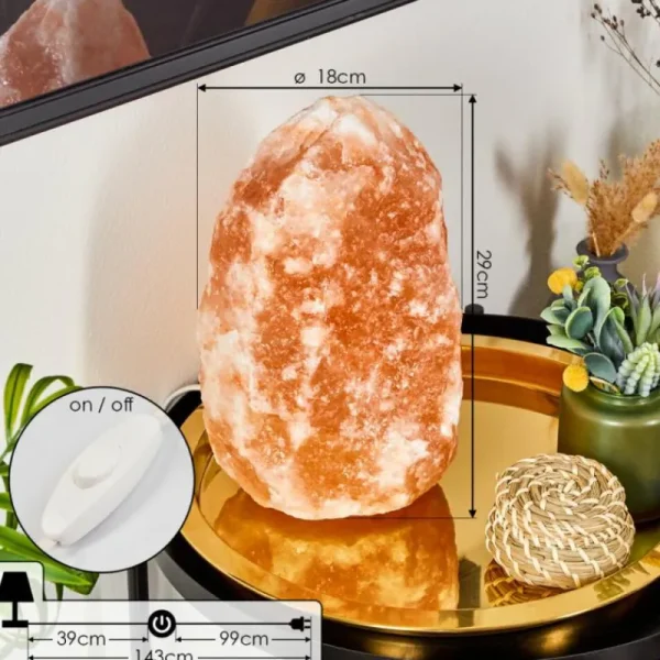 hofstein Lampe de table Sansou Rose, Blanc, 1 lumière* Lampes Modernes