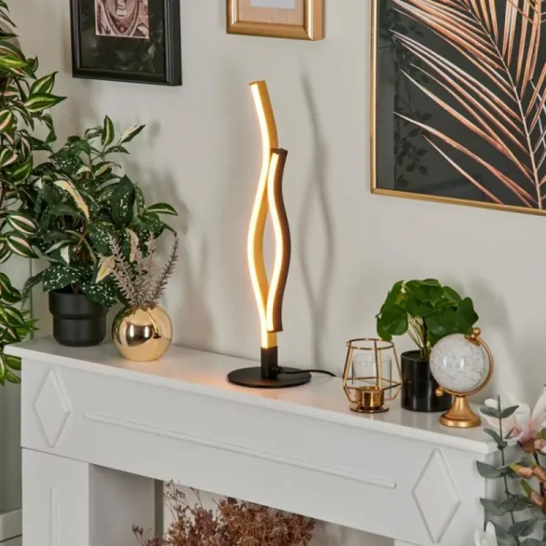 hofstein Lampe de table Serlande LED Noir, 1 lumière* Lampes Modernes