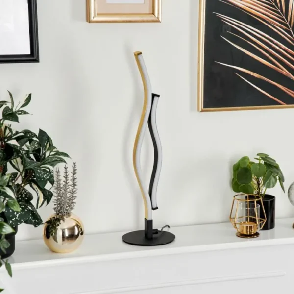 hofstein Lampe de table Serlande LED Noir, 1 lumière* Lampes Modernes