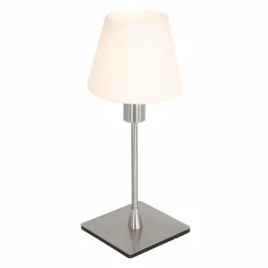 Luminaires Steinhauer Lampe de table Steinhauer Ancilla Acier inoxydable, 1 lumière* Lampes En Verre