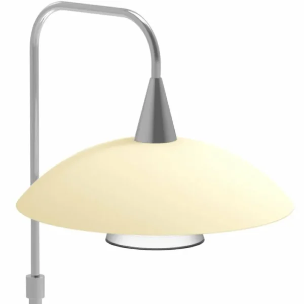 Luminaires Steinhauer Lampe de table Steinhauer Tallerken LED Acier inoxydable, Blanc, 1 lumière* Lampes En Verre