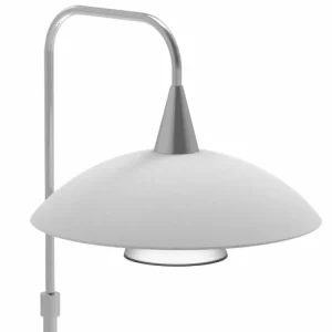 Luminaires Steinhauer Lampe de table Steinhauer Tallerken LED Acier inoxydable, Blanc, 1 lumière* Lampes En Verre