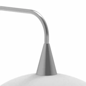 Luminaires Steinhauer Lampe de table Steinhauer Tallerken LED Acier inoxydable, Blanc, 1 lumière* Lampes En Verre