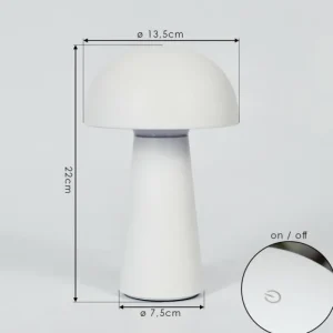 hofstein Lampe de table Telve LED Blanc, 1 lumière* Lampes Modernes