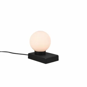 Luminaires Trio Lampe de table Trio Davi 2 Noir, 1 lumière* Lampes En Verre