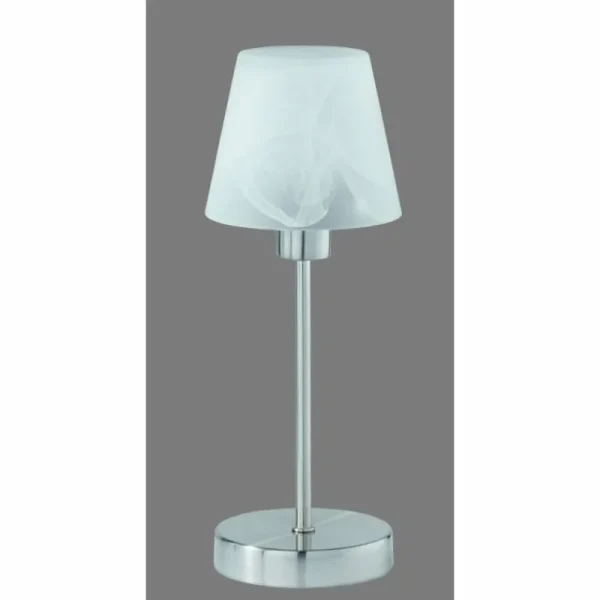 Luminaires Trio Lampe de table Trio Luis 2 Nickel mat, 1 lumière* Lampes En Verre