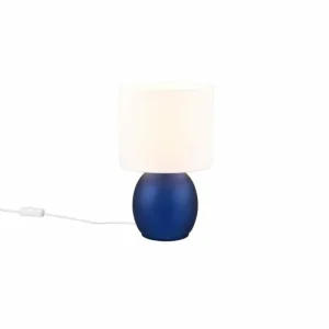 Luminaires Trio Lampe de table Trio VELA Bleu, 1 lumière* Lampes En Verre