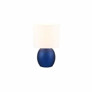 Luminaires Trio Lampe de table Trio VELA Bleu, 1 lumière* Lampes En Verre