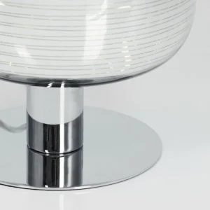 hofstein Lampe de table Verasara Chrome, 1 lumière* Lampes En Verre