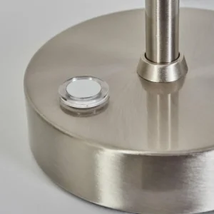 hofstein Lampe de table Wacissa Nickel mat, 1 lumière* Lampes Modernes