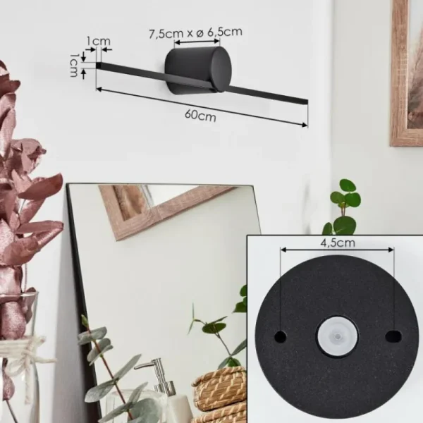 hofstein lampe miroir Puharila LED Noir, 1 lumière* Lampes Modernes