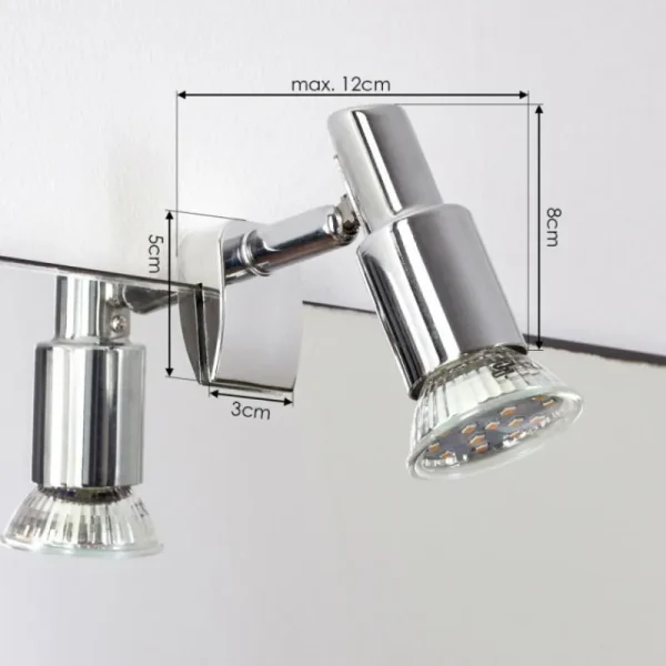hofstein lampe miroir Morges Chrome, 1 lumière* Lampes Modernes
