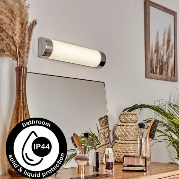hofstein lampe miroir Morges LED Chrome, Blanc, 1 lumière* Lampes Modernes