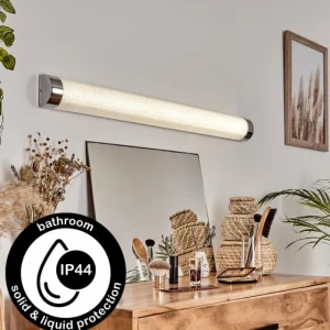hofstein lampe miroir Morges LED Chrome, Scintillant, Blanc, 1 lumière* Lampes Modernes