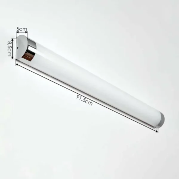 hofstein lampe miroir Morges LED Chrome, Blanc, 1 lumière* Lampes Modernes