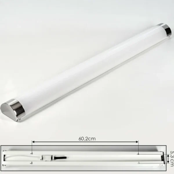hofstein lampe miroir Morges LED Chrome, Blanc, 1 lumière* Lampes Modernes