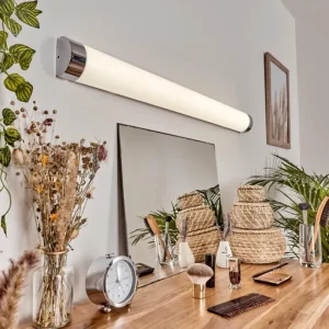 hofstein lampe miroir Morges LED Chrome, Blanc, 1 lumière* Lampes Modernes