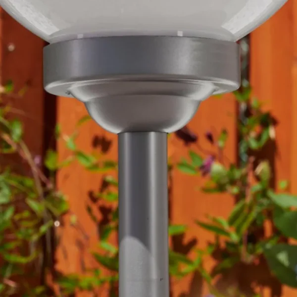 hofstein lampe solaire Kanganbou LED Argenté, 4 lumières, Changeur de couleurs* Lampes Modernes
