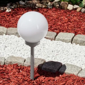 hofstein lampe solaire Kanganbou LED Argenté, 4 lumières, Changeur de couleurs* Lampes Modernes