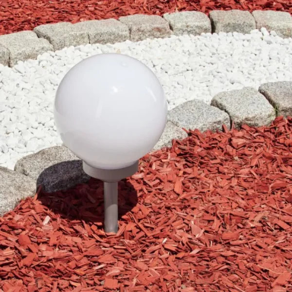 hofstein lampe solaire Kanganbou LED Argenté, 4 lumières, Changeur de couleurs* Lampes Modernes