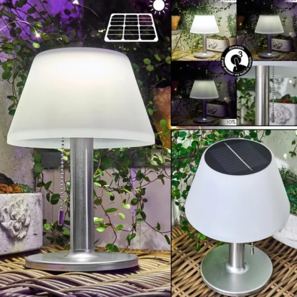 hofstein lampe solaire Alcudia LED Blanc, 1 lumière* Lampes Modernes