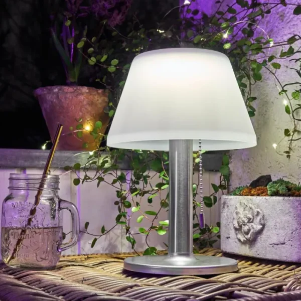 hofstein lampe solaire Alcudia LED Blanc, 1 lumière* Lampes Modernes