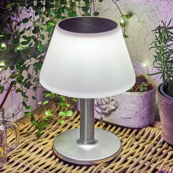 hofstein lampe solaire Alcudia LED Blanc, 1 lumière* Lampes Modernes