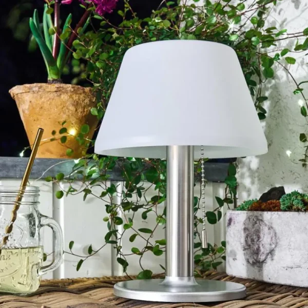 hofstein lampe solaire Alcudia LED Blanc, 1 lumière* Lampes Modernes