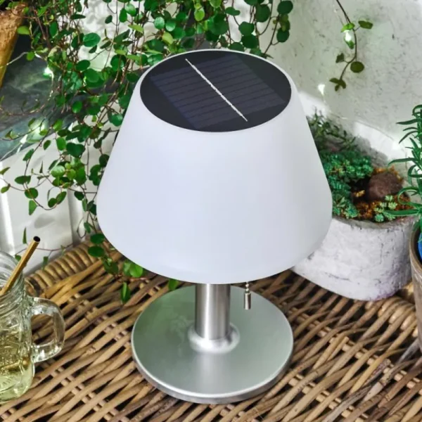 hofstein lampe solaire Alcudia LED Blanc, 1 lumière* Lampes Modernes