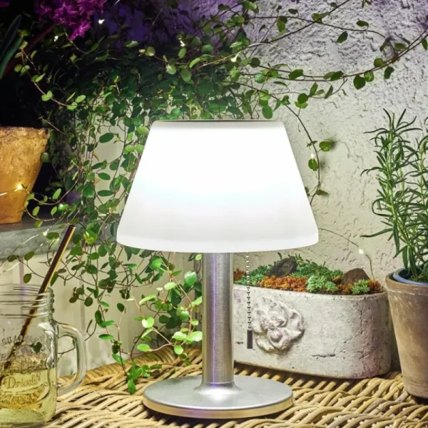hofstein lampe solaire Alcudia LED Blanc, 1 lumière* Lampes Modernes