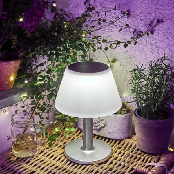 hofstein lampe solaire Alcudia LED Blanc, 1 lumière* Lampes Modernes