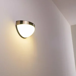 hofstein Lampe solaire Basra LED Chrome, 1 lumière, Détecteur de mouvement* Lampes Modernes