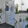 hofstein lampe solaire Isernia LED Rouille, Argenté, 80 lumières* Lampes Modernes