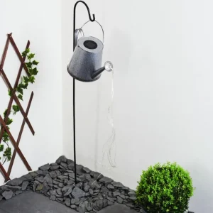 hofstein lampe solaire Isernia LED Rouille, Argenté, 80 lumières* Lampes Modernes