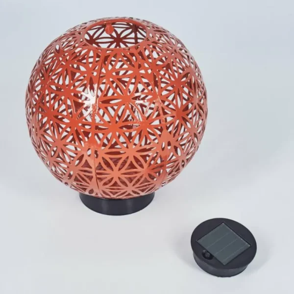 hofstein lampe solaire Leonard LED Rouge, Noir, 1 lumière* Lampes Modernes