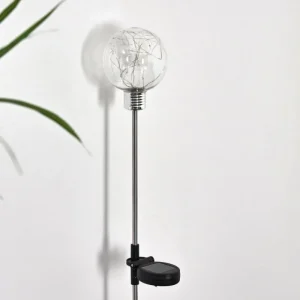 hofstein lampe solaire Liberec LED Argenté, 1 lumière, Changeur de couleurs* Lampes Modernes