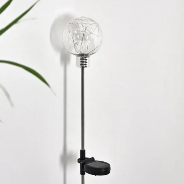 hofstein lampe solaire Liberec LED Argenté, 1 lumière, Changeur de couleurs* Lampes Modernes