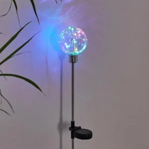 hofstein lampe solaire Liberec LED Argenté, 1 lumière, Changeur de couleurs* Lampes Modernes