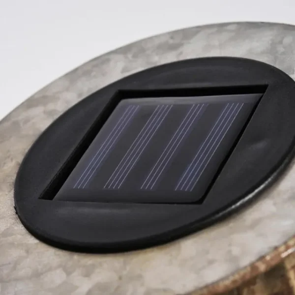 hofstein lampe solaire Mazomanie LED Bois clair, Rouille, 1 lumière* Lampes Modernes