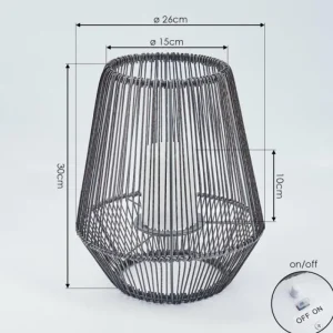 hofstein lampe solaire Mendola LED Gris, 1 lumière* Lampes Modernes
