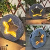 hofstein lampe solaire Siviri LED Bronze, Gris, 48 lumières* Lampes Modernes