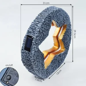 hofstein lampe solaire Siviri LED Bronze, Gris, 48 lumières* Lampes Modernes