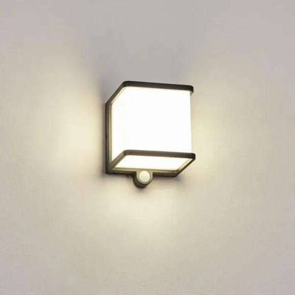 hofstein Lampe solaires Burseryd LED Anthracite, 1 lumière, Détecteur de mouvement* Lampes Modernes